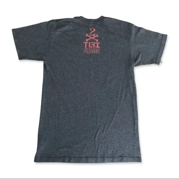 TLFI Brand Movie Poster Graphic T-Short Grey L - Picture 5 of 5